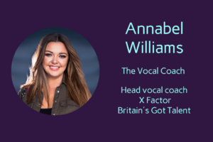 Annabel Williams, head vocal coach on the X Factor and Britain's Got Talent.