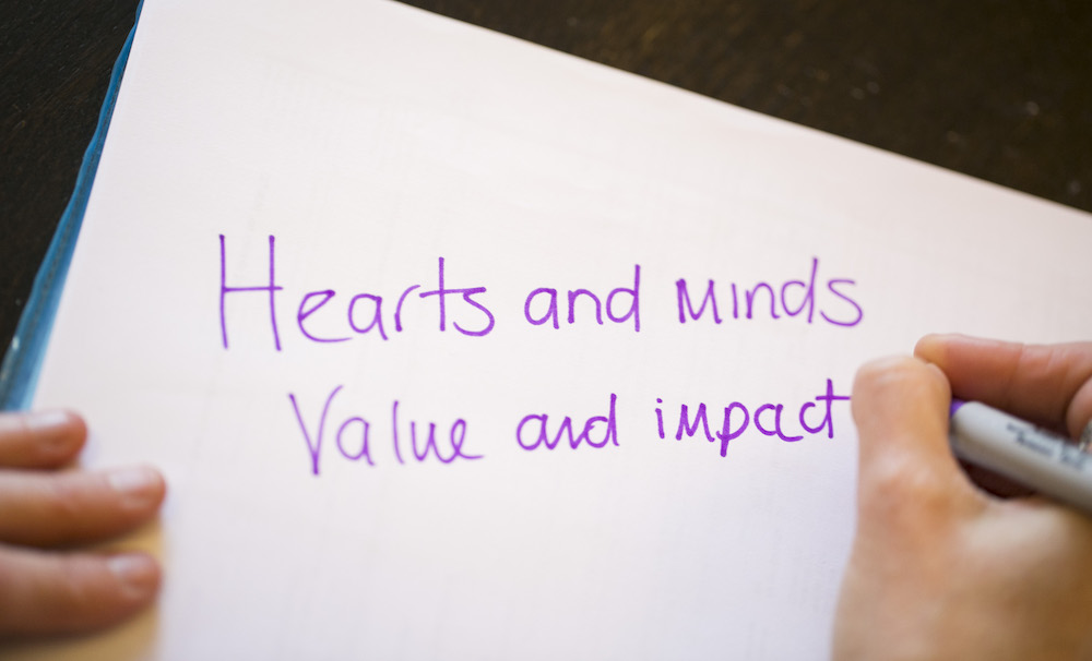 copywriting hearts and minds, value and impact